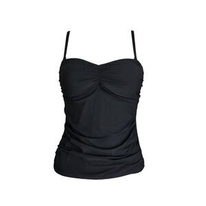 minimalist goth ruched cami top